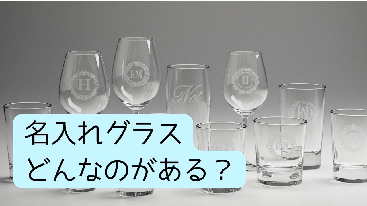 二人の絆を深める贈り物。記念日に贈る名入れグラスの選び方